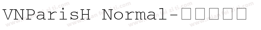 VNParisH Normal字体转换